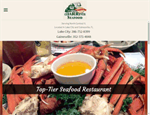 Tablet Screenshot of cedarriverseafoodlc.com